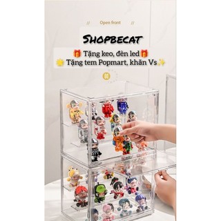 Tủ Mica Trong Suốt Trưng Bày Mỹ Phẩm, Nước Hoa, Mô Hình Đồ Chơi Popmart, Dimoo, Skullpanda Shopbecat