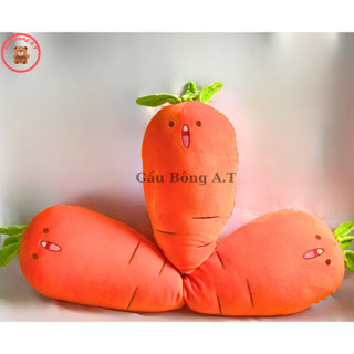 Gối ôm hình củ cà rốt gấu nhồi bông cà rốt siêu dễ thương con Thỏ yêu thích Gấu bông cà rốt