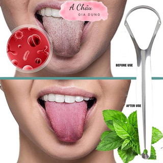 Dụng Cụ Nạo Lưỡi, Cạo Lưỡi, Vệ Sinh Lưỡi Người Lớn Bằng inox, Thép Không Gỉ Hết Rêu Lưỡi, Hơi Thở Hôi