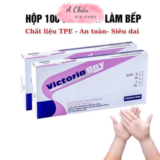 Hộp 100 găng tay nấu ăn siêu dai Victoria Bay