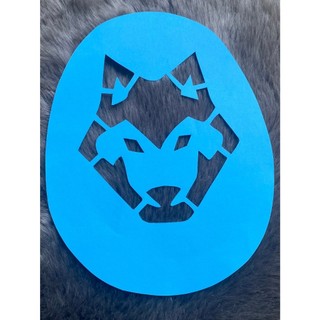 Khung logo sơn vợt cầu lông mặt sói Wolf Face,khung logo sơn vợt cầu lông mặt sói wolf face_Shopk88
