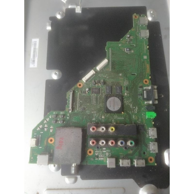 Bo xử lý, bo nguồn, bo tcon, mắt nhận, cáp panel, cáp nguồn, cặp loa tivi Sony KLD - 46EX650 bóc máy