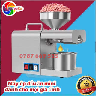 Máy ép dầu ăn gia đình MiSooKa - inox cao cấp - ép dầu lạc, vừng, đậu tương, đậu đỏ