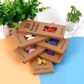  RẺ VÔ ĐỊCH - Hộp 10 Viên Nến Sáp   Nến Tealight   - Trang trí bánh sinh nhật bánh kem 