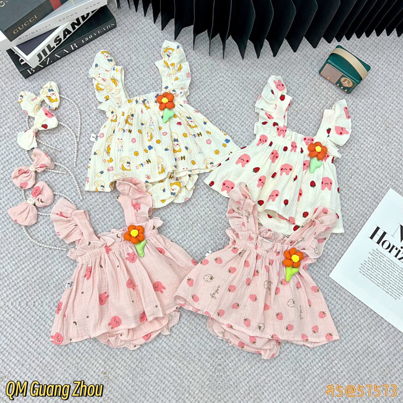 Set xô xinh cho bé gái (kèm bờm)