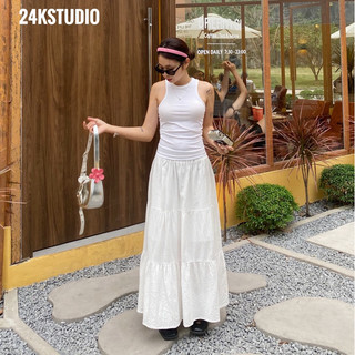 (ẢNH THẬT) CHÂN VÁY LINEN DÁNG DÀI CHẠM GÓT 95cm - 24KSTUDIO