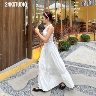 (ẢNH THẬT) CHÂN VÁY LINEN DÁNG DÀI CHẠM GÓT 95cm - 24KSTUDIO