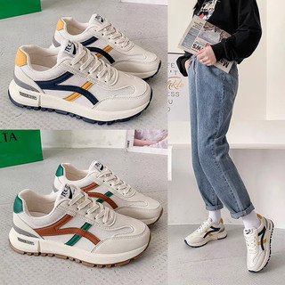 Giày thể thao nữ siêu nhẹ đế răng cưa hàng Quảng Châu siêu xịn,giầy sneaker nữ viền phối màu đế cao su êm loại đẹp