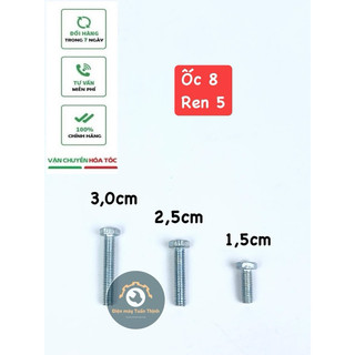 Ốc 8 lắp máy bơm nước , ốc 8 ren 5 lắp buồng máy bơm nước