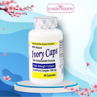 Viên Uống Trắng Da Ivory Caps Triple Strength Formula Glutathione 1500mg 60 viên rắng Da Cosin Store