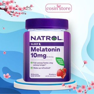 Kẹo dẻo Hỗ trợ cải thiện giấc ngủ Natrol Melatonin 10mg Sleep 90 viên shop Cosin Store