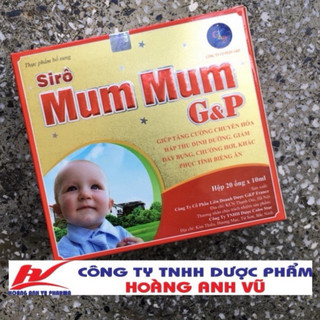 Siro mum mum g&p - mummum g&p - siro ăn ngon tiêu hoá khoẻ - hộp 20 ống