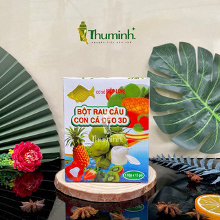 Bột Rau Câu Con Cá Dẻo Hiệp Long (Hộp 12 gói)