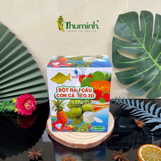 Bột Rau Câu Con Cá Dẻo Hiệp Long (Hộp 12 gói)