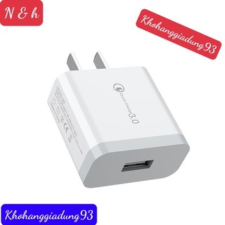 Củ sạc nhanh qc 3.0 hỗ trợ sạc nhanh cổng usb 9v-2a 18w - cốc sạc nhanh cổng usb