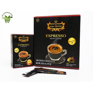 Combo 2 hộp cà phê hòa tan đen espresso king coffee