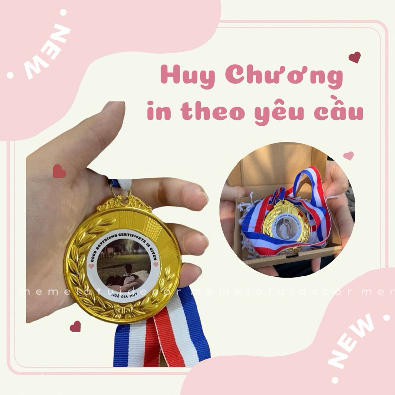 Chứng chỉ huy chương tình yêu in theo yêu cầu