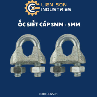 Ốc siết cáp mạ kẽm từ 3mm, 5mm