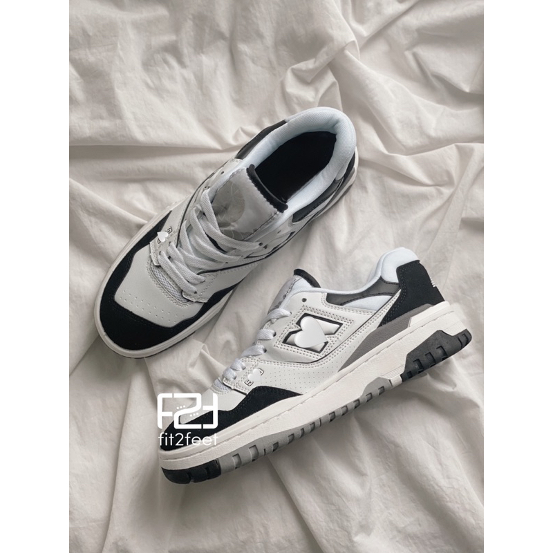 [Full Box] Giày Thể Thao N.B 550 White Black “Rain Cloud” (BB550NCA)