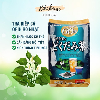 Trà diếp cá Orihiro Nhật Bản giúp mát gan thải độc làm đẹp da 60 túi lọc - Dokudami tea giảm táo bón hạn chế mụn nhọt