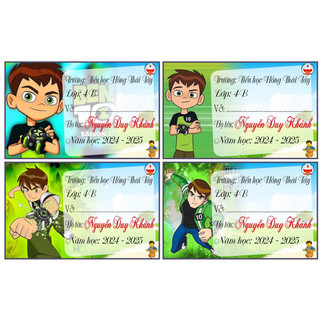 Nhãn vở in tên - In ảnh theo yêu cầu
