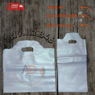 sale combo 10kg túi đựng Ly trà sữa Loại 1 ly hoặc 2 ly