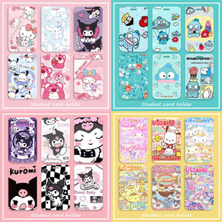 Dây đeo thẻ bảng tên học sinh sinh viên hoạt hình Sanrio Kuromi Melody Cinnamoroll Kitty Pompurin dễ thương