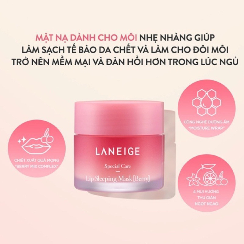 Mặt Nạ Ngủ Môi Laneige 20g Làm Hồng Môi,Cung Cấp Độ Ẩm, Dưỡng Môi, Môi Khô, Nứt Nẻ | BigBuy360 - bigbuy360.vn