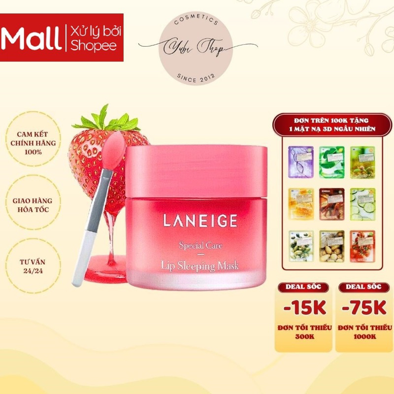 Mặt Nạ Ngủ Môi Laneige 20g Làm Hồng Môi,Cung Cấp Độ Ẩm, Dưỡng Môi, Môi Khô, Nứt Nẻ | BigBuy360 - bigbuy360.vn