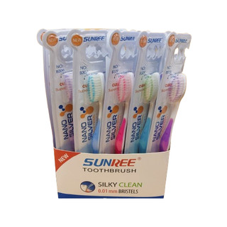 Bàn chải đánh răng lông mềm sunree thái lan set 10 cây