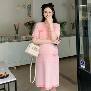Có sẵn váy bầu đầm bầu xinh len mongtoghi mỏng a3066