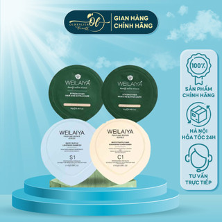 Set mini dầu gội xả và hấp phục hồi nấm, xả gừng Weilaiya phục hồi khô xơ hư tổn kích thích mọc tóc 14g