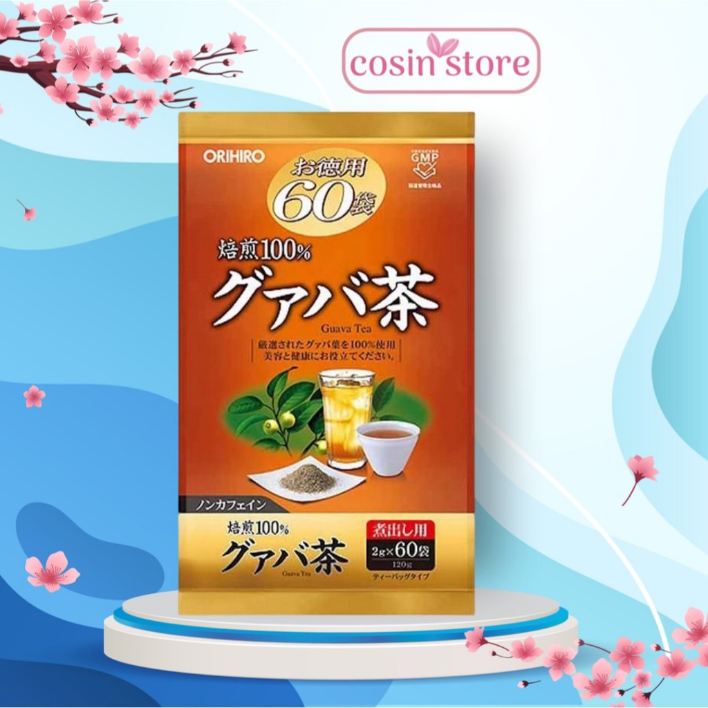 Trà Lá ổi Guava Tea Orihiro Nhật Bản 60 Túi Lọc Nhỏ