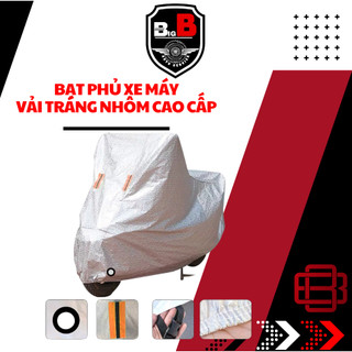 Bạt phủ xe máy loại dày áo trùm phủ bọc che nắng mưa xe máy các dòng phân khúc từ nhỏ tới lớn vải tráng nhôm cao cấp