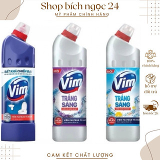Nước Tẩy Bồn Cầu Diệt Khuẩn Vim , vim chanh , vim lanvender ,vim zero