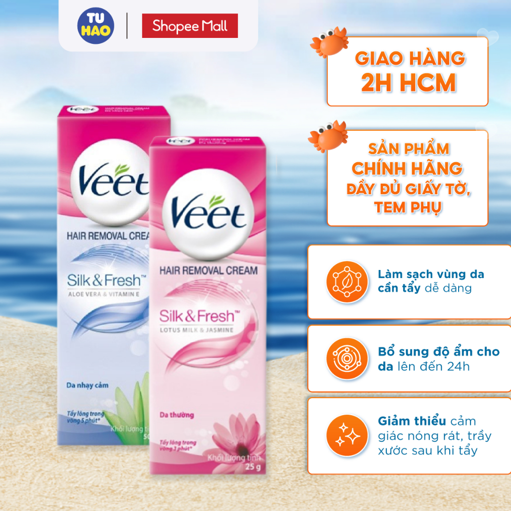 Kem tẩy lông cho Veet 25g/ 50g - Từ Hảo