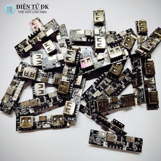 Mạch sạc pin dự phòng máy 5v/2.4a dùng cho pin lithium, pin 18650 3.7v, cổng sạc micro, 2 cổng ra usb.