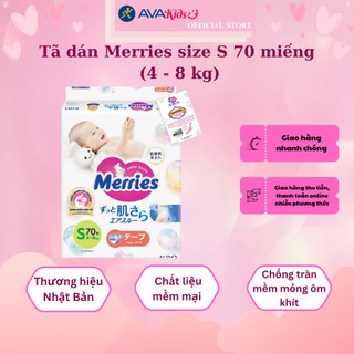 Tã dán Merries size S 70 miếng