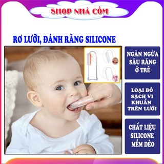 ❌Rơ Lưỡi Cho Bé❌ Gạc Rơ Lưỡi, Tưa lưỡi, Bàn chải đánh răng Silicone cho bé. An toàn, tiện dụng, loại bỏ 100% vi khuẩn.