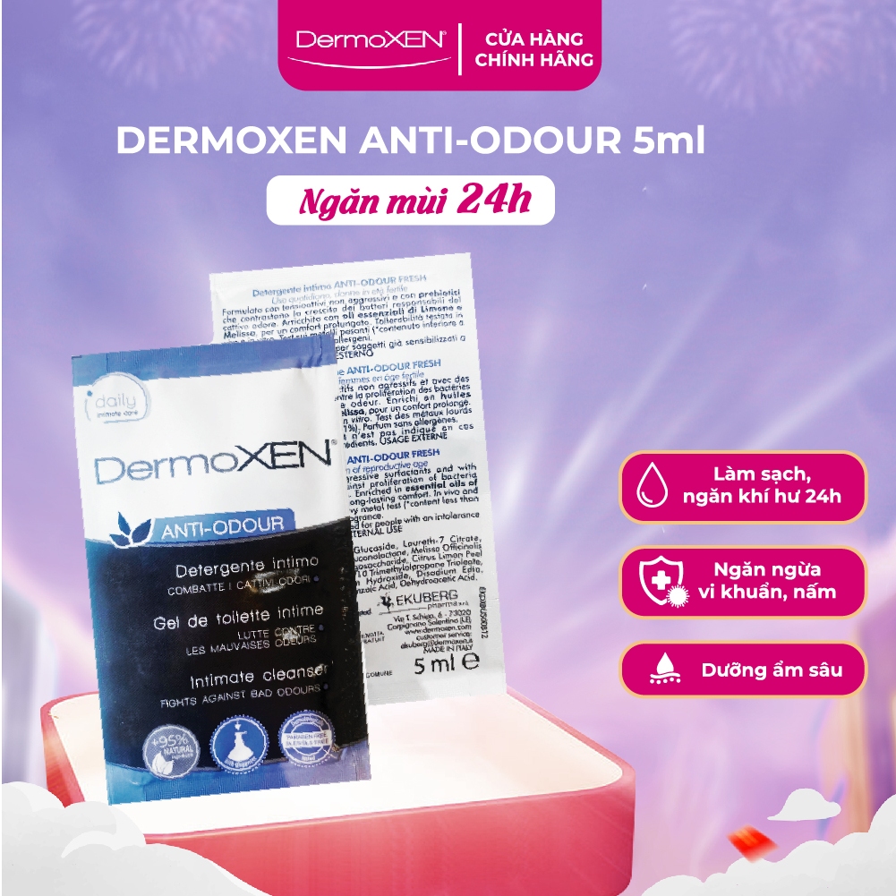 Dung Dịch Vệ Sinh Dermoxen Anti - Odour Gói Dùng Thử 5Ml Dịu Nhẹ, Ngăn Mùi Khó Chịu 24H