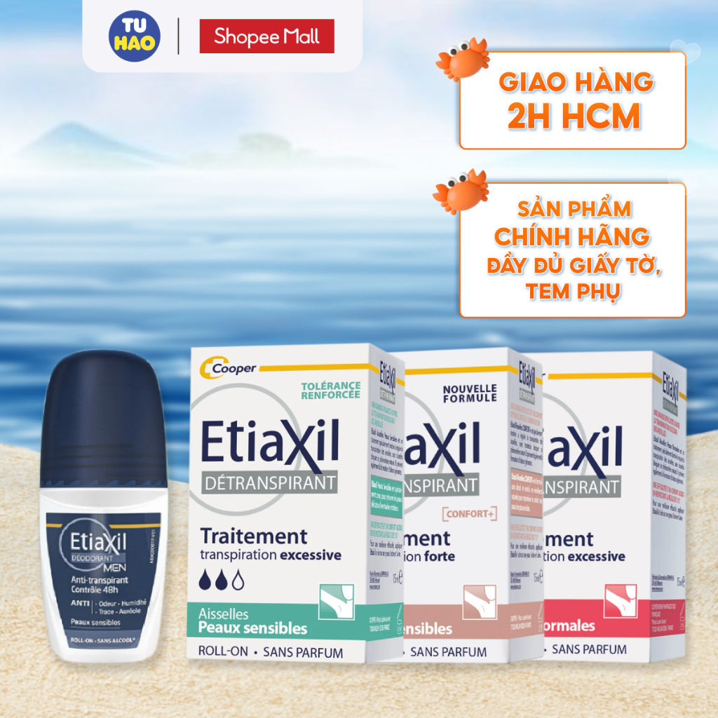 Lăn khử mùi Etiaxil Dành Cho Da Nhạy Cảm 15ml - Từ Hảo