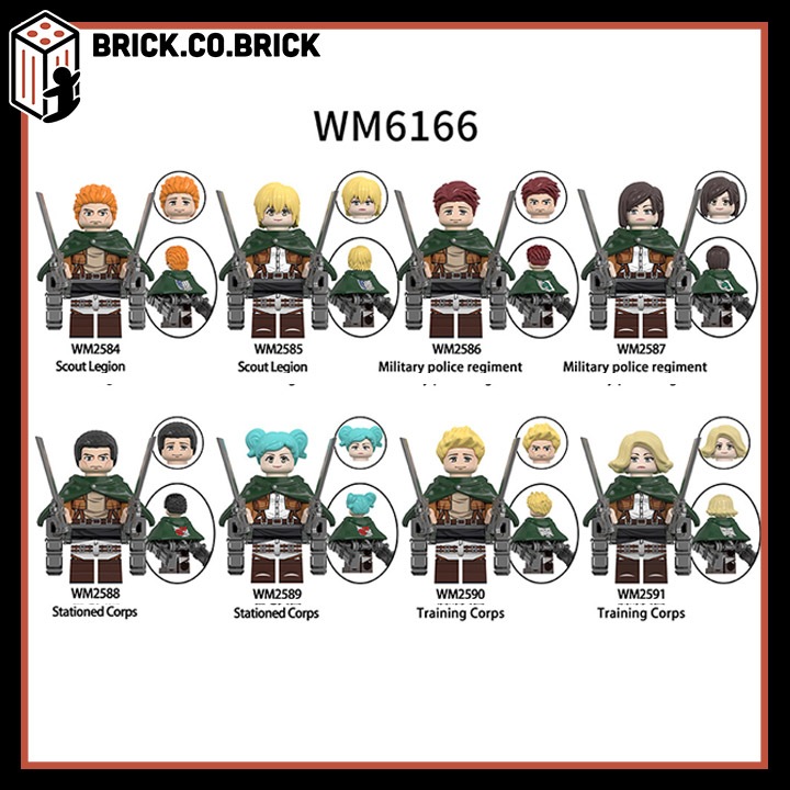 Attack on Titan Mô hình  Đại Chiến Người Khổng Lồ Mô hình  Attack on Titan Phiên Bản Mới WM6166