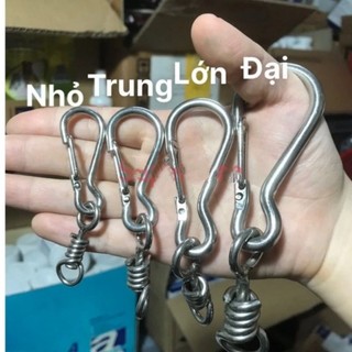 Móc inox xoay nhỏ trung lớn đại