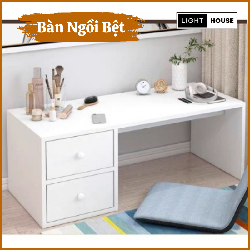 SHIP HỎA TỐC Bàn trang điểm bệt có ngăn kéo, bàn làm việc ngồi bệt đa năng gỗ MDF cao cấp | BigBuy360 - bigbuy360.vn