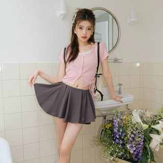 Áo Croptop Phối Yếm Cột Dây Giá Rẻ