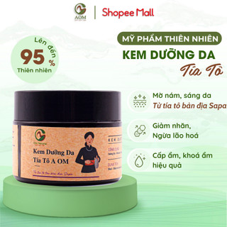 Kem Dưỡng Ẩm Da Mặt Tía Tô A OM NATURAL, Làm Mịn Sáng Da Chống Lão Hóa Giảm Tàn Nhang Nám Cho Bà Bầu 50g