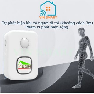 Bộ Chuông Cửa Thông Minh Báo Động Chống Trộm, Gắn Cửa Chào Khách, Phù Hợp Gắn Trên Các Loại Cửa Hàng