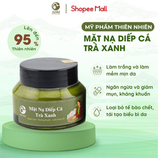  Mặt Nạ Diếp Cá Trà Xanh A Om Natural Giảm Mụn, Sáng Da, Mềm Mịn Cấp Ẩm 10g