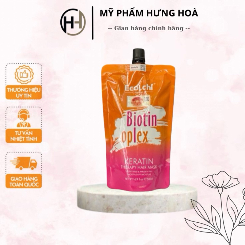Kem hấp trị liệu ECOLCHI KERATIN BIOTIN OPLEX