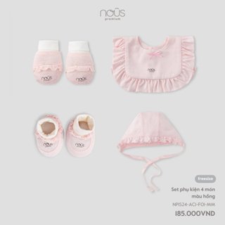 Set bao tay bao chân và mũ nón cho bé Nous siêu mềm mịn [BabyUS]